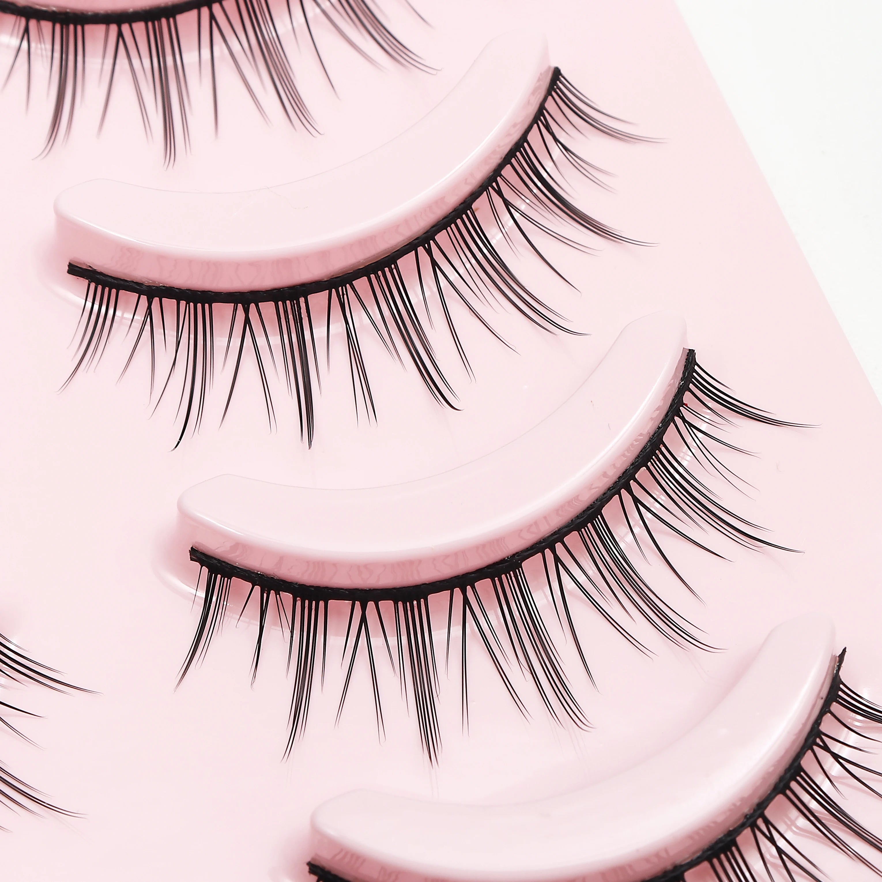 Anime Manga False Eyelashes - Natural Wispy Faux Lashes - 5 Pairs Set False Eyelashes Tidesmit