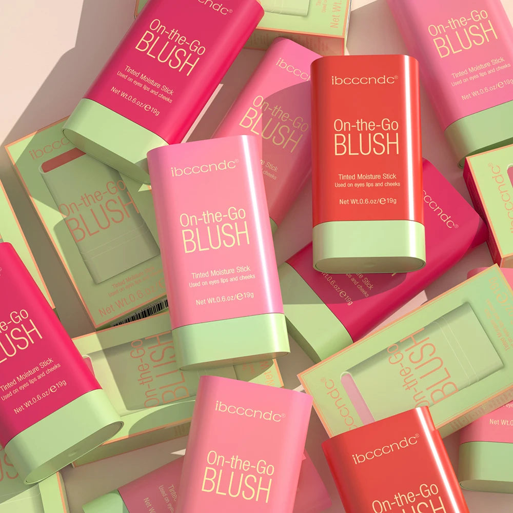 Tidesmit multi-functional blush stick cream rouge for face makeup with waterproof high color rendering brightening