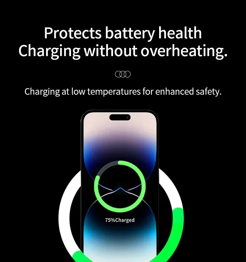 3-in-1 Fast Wireless Charger for iPhone, Apple Watch & AirPods - Grey Tidesmit