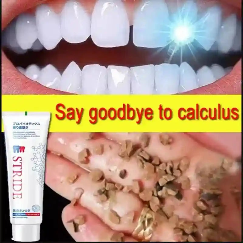 Tidesmit teeth whitening toothpaste for dental calculus removal, breath freshening, and plaque prevention.