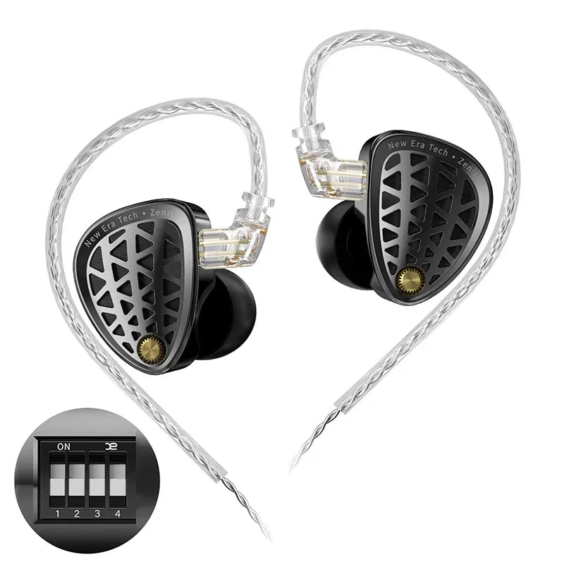 KZ Zenith Tunable HiFi Dynamic Driver IEM Earphones | Tidesmit Zenith NO MIC China Mainland Tidesmit