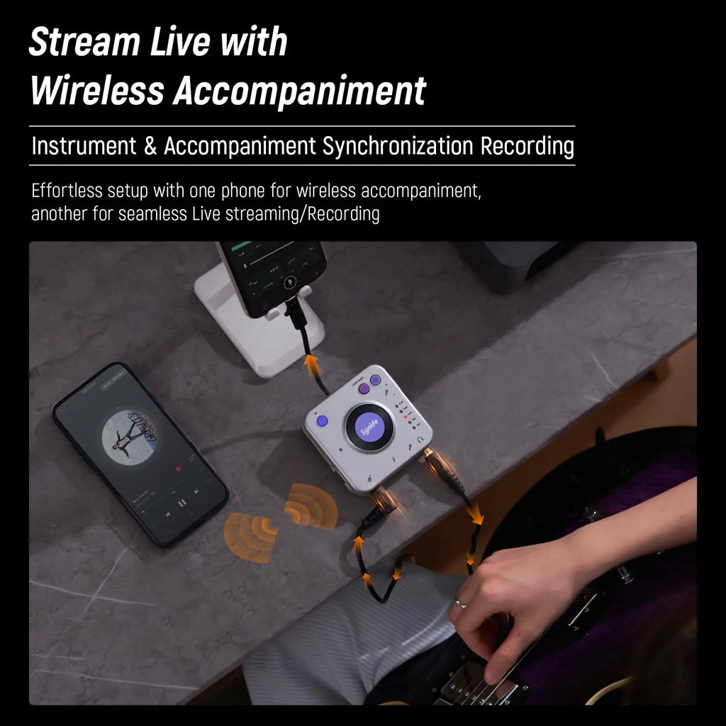 A20 Audio Interface for Live Streaming | Portable Wireless Recording Dock Tidesmit