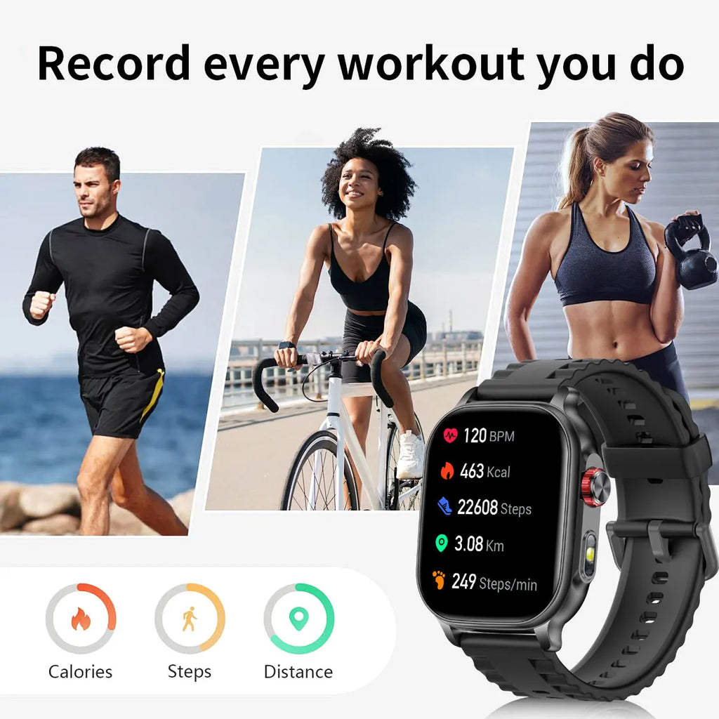 2026 new men's and women's smartwatches, fitness trackers,wireless calling, IPX8 waterproof, activity pedometers, birthday gifts