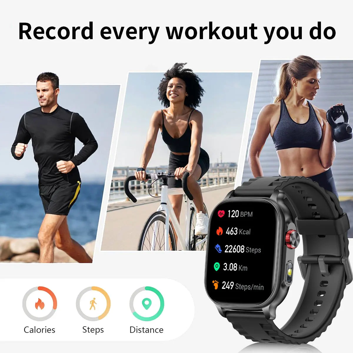 2026 new men's and women's smartwatches, fitness trackers,wireless calling, IPX8 waterproof, activity pedometers, birthday gifts