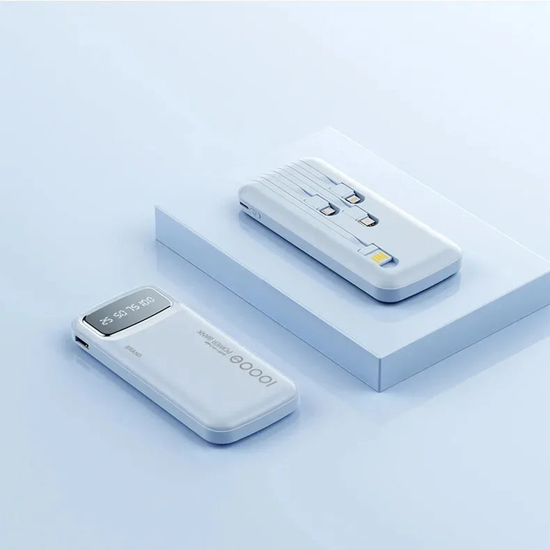 Portable Charger 10000mAh with Integrated USB-C Cable | Tidesmit Tidesmit