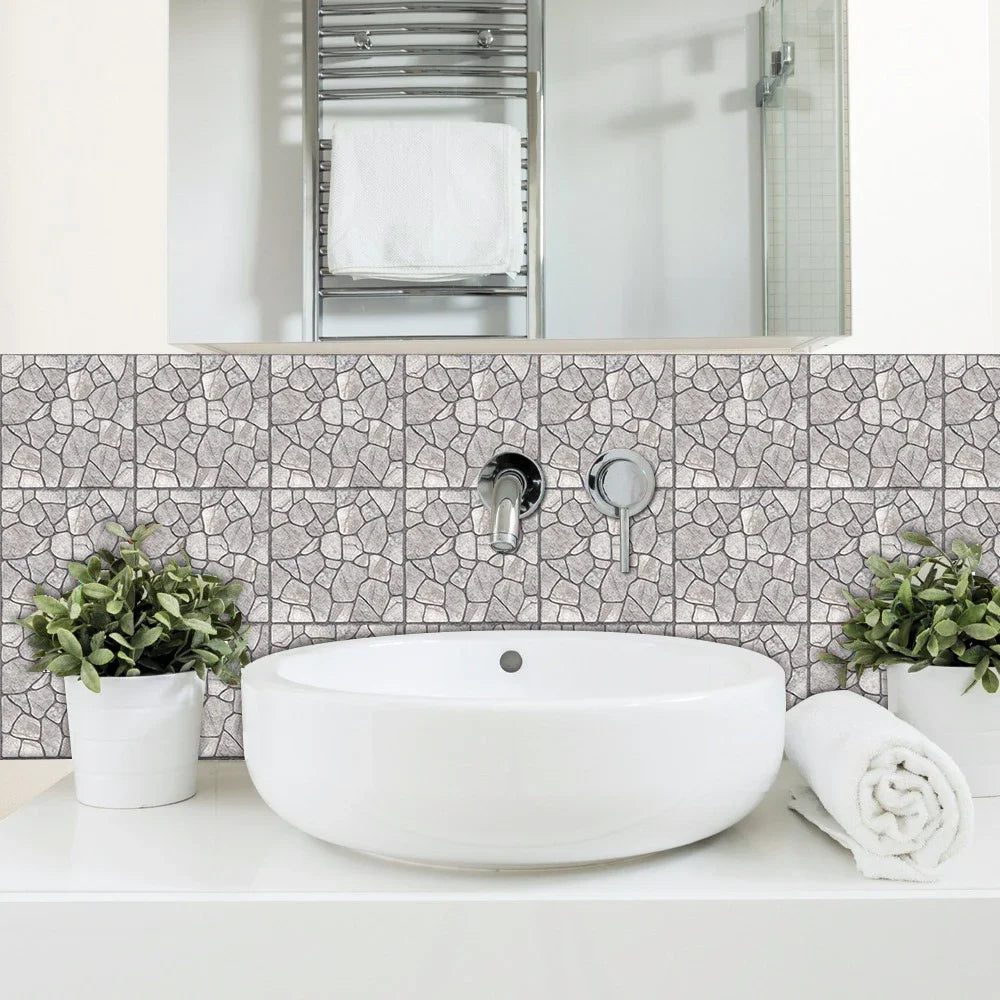 29 Styles Thickened Frosted Tiles Floor Sticker Kitchen Bathroom Home Renovation Wallpaper Waterproof Non-slip Art Wall Decals