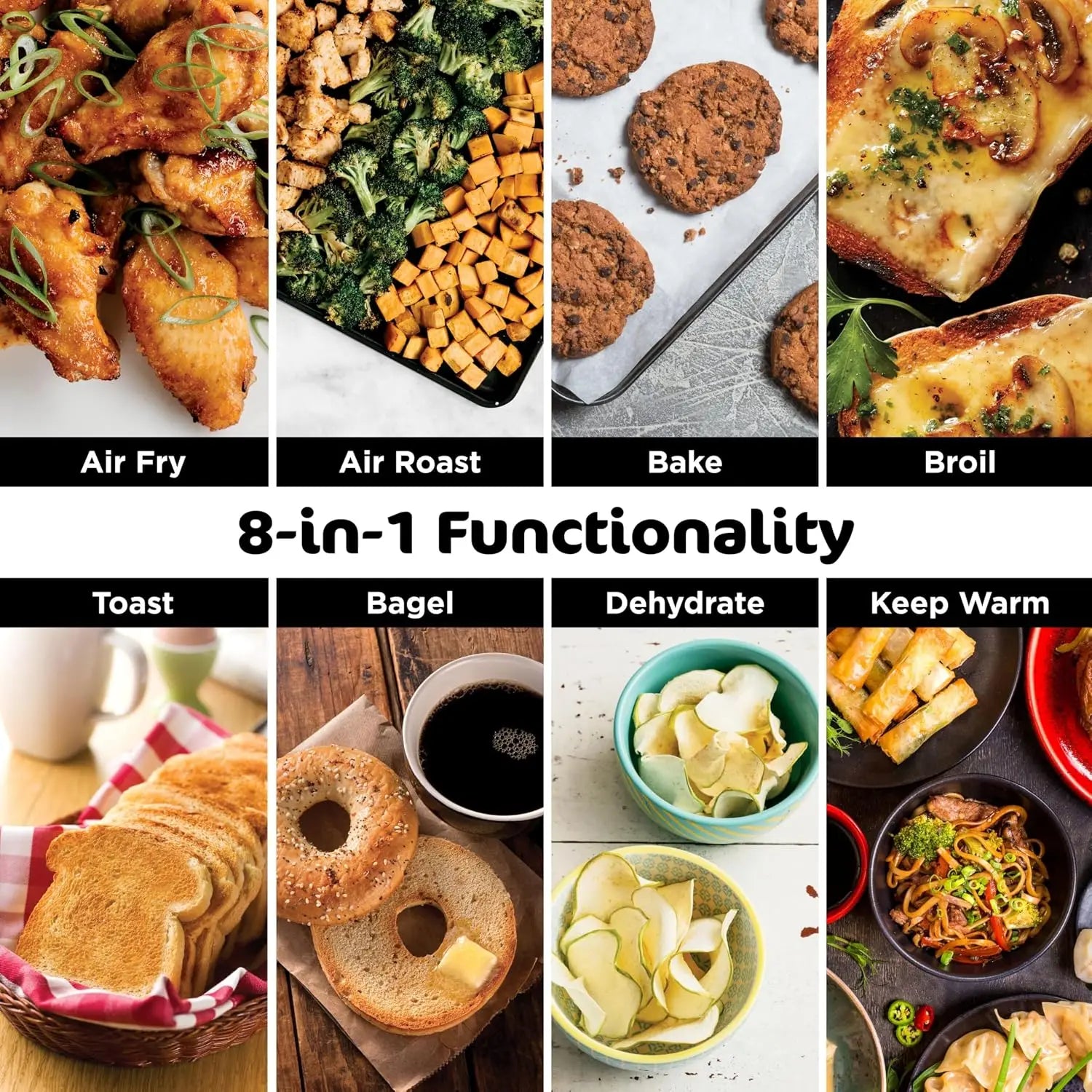 Digital Air Fry Countertop Oven, 8-in-1, XL, Silver