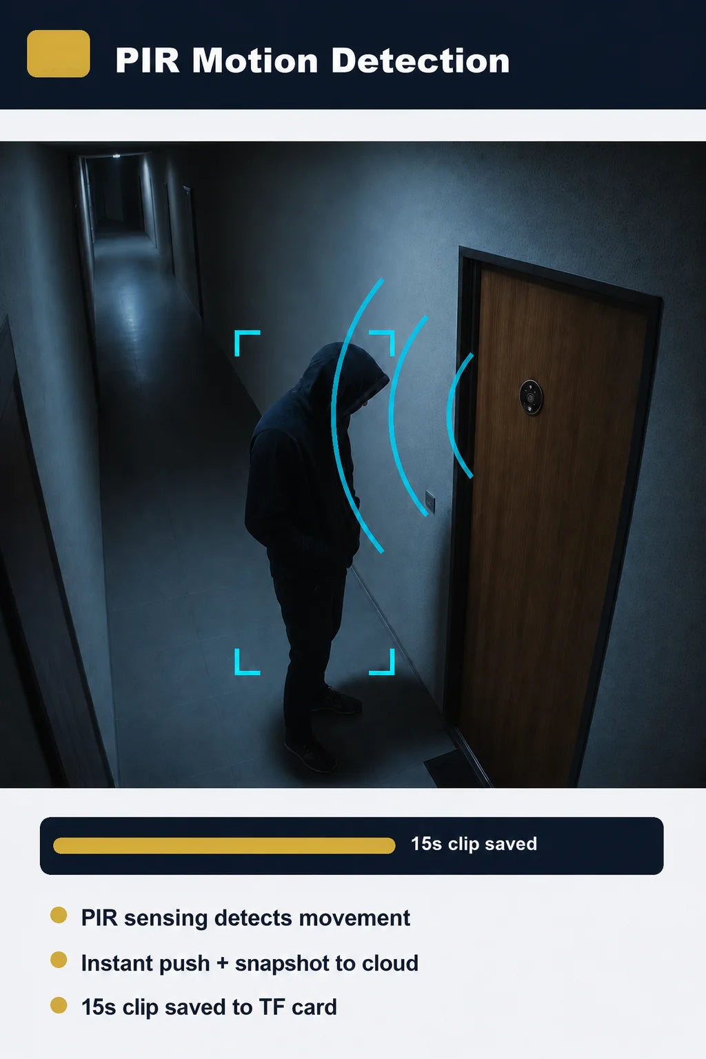 Danmini 4.3inch IR-CUT SmartLife Door Peephole Camera WiFi Tuya 2K 3MP 120° Doorbell Night Vision Digital Door Video Eye