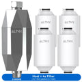 ALTHY Vitamin C Shower Water Filter to remove chlorine and heavy metals for healthy skin and hair by Tidesmit.