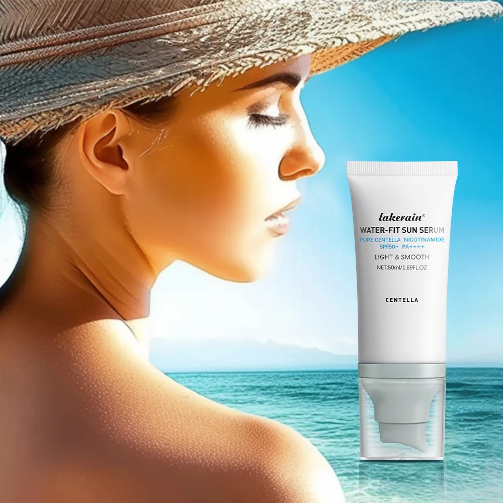 Tidesmit SPF 50+ moisturizing sun block and makeup primer lotion texture close-up for hydrating face protection