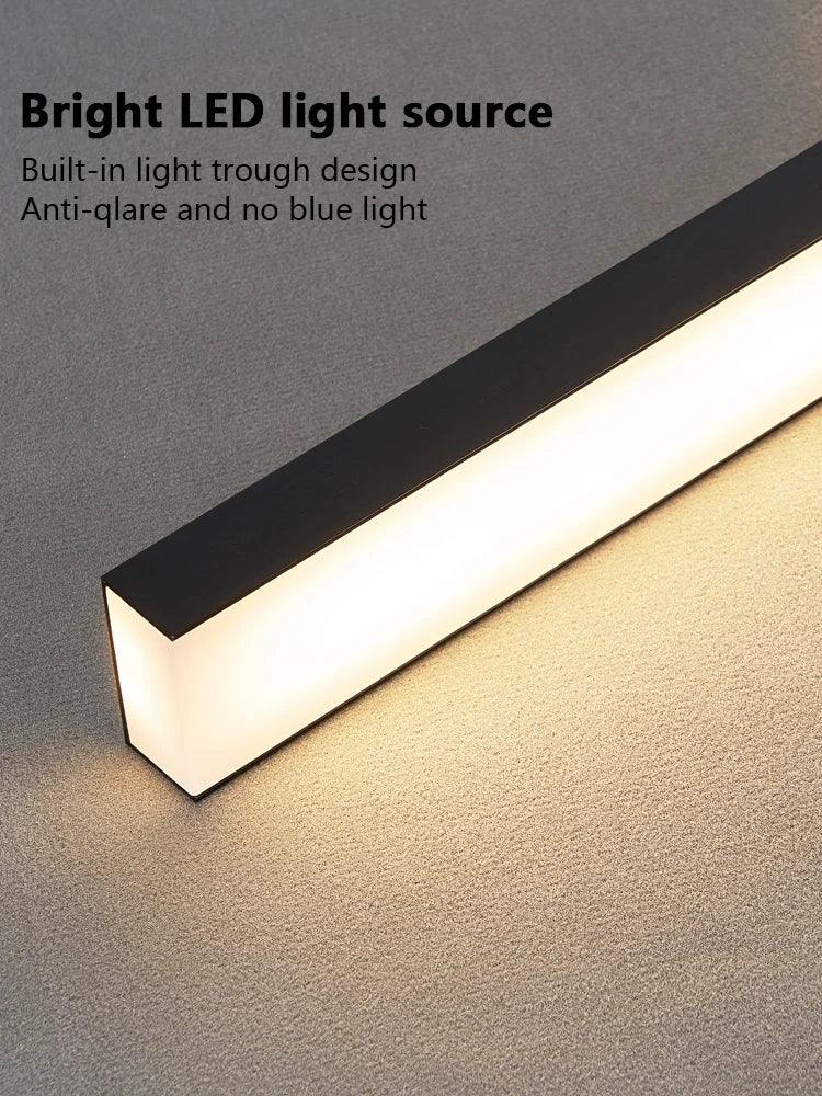 Linear LED Chandelier for Dining Room - Modern Dimmable Pendant Light Tidesmit