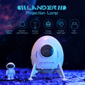 Astronaut Projector Light with Bluetooth Speaker, Stargate Design Lander USB Plug Tidesmit