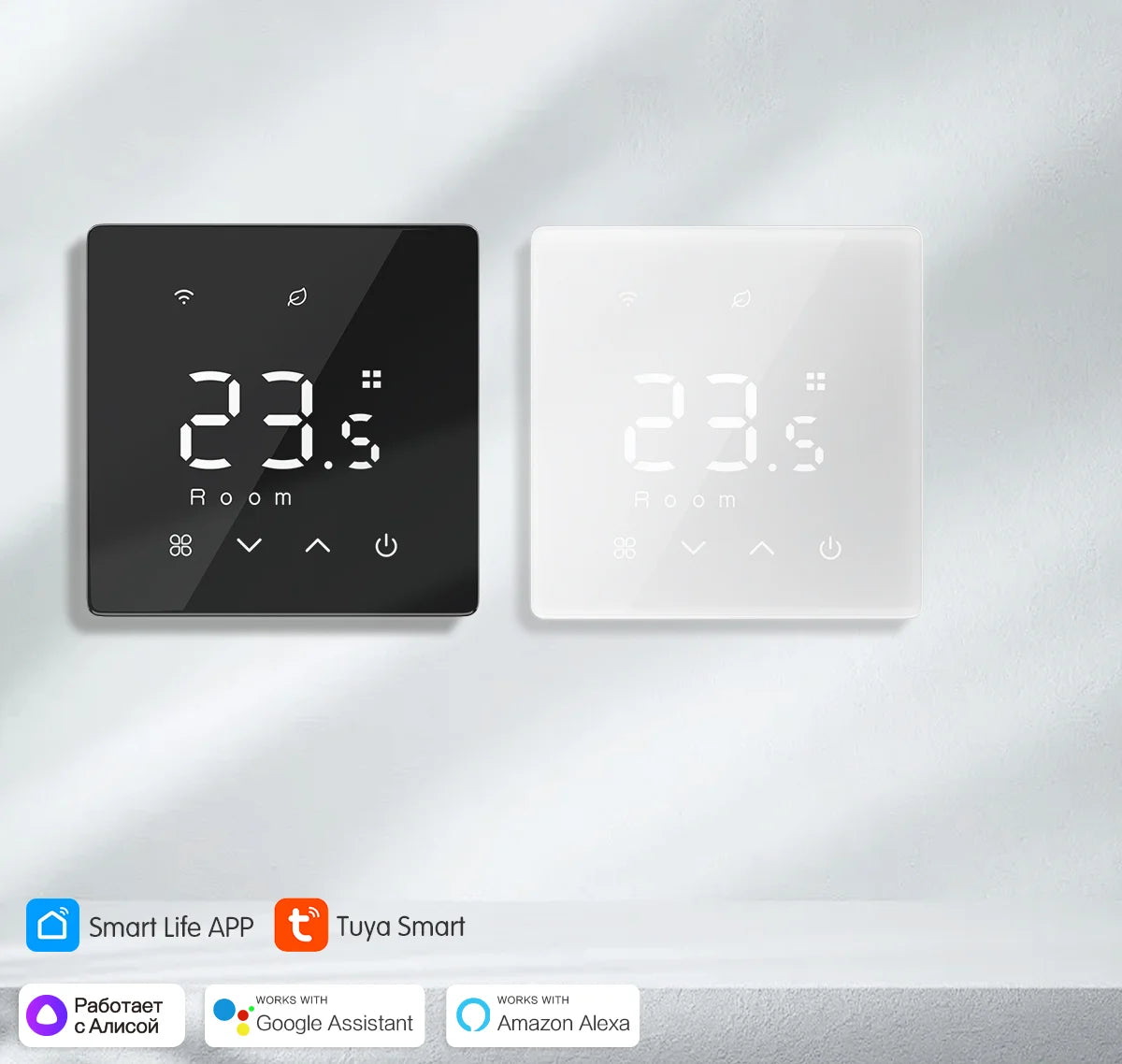Tuya Smart Thermostat Water Gas Boiler WiFi ZigbeeBattery Wireless Floor Heating Temperature Remote Controller Google Home Alexa