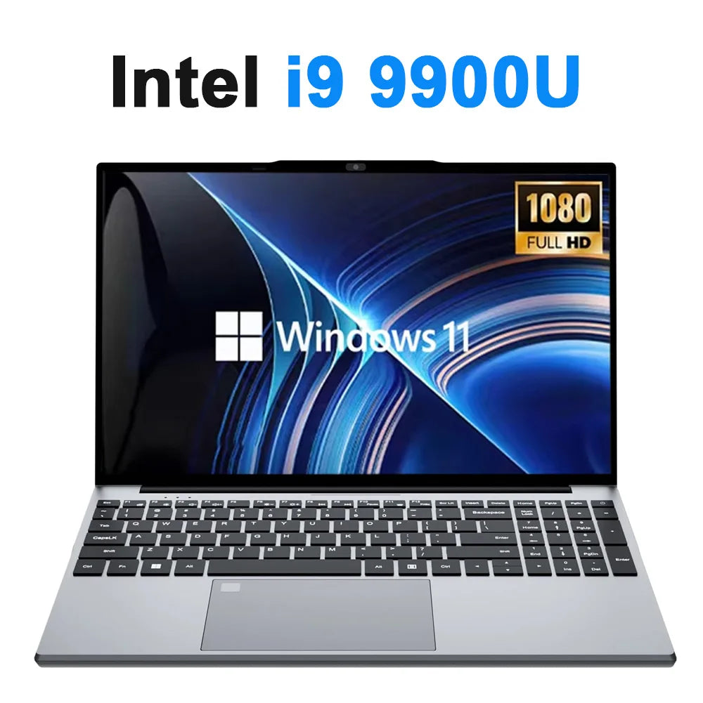 Hot Sale 15.6" Laptop Computer PC intel i9 10980HK/9900U Laptops 16GB RAM 1TB SSD Windows 11 Pro 4K HD Portable Laptop Notebook