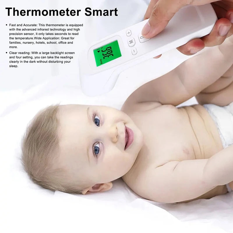 Finger Pulse Oximeter Infrared Fever Thermometer Digital LCD Infant Adult Non-contact Laser Body Temperature Ear Thermometer