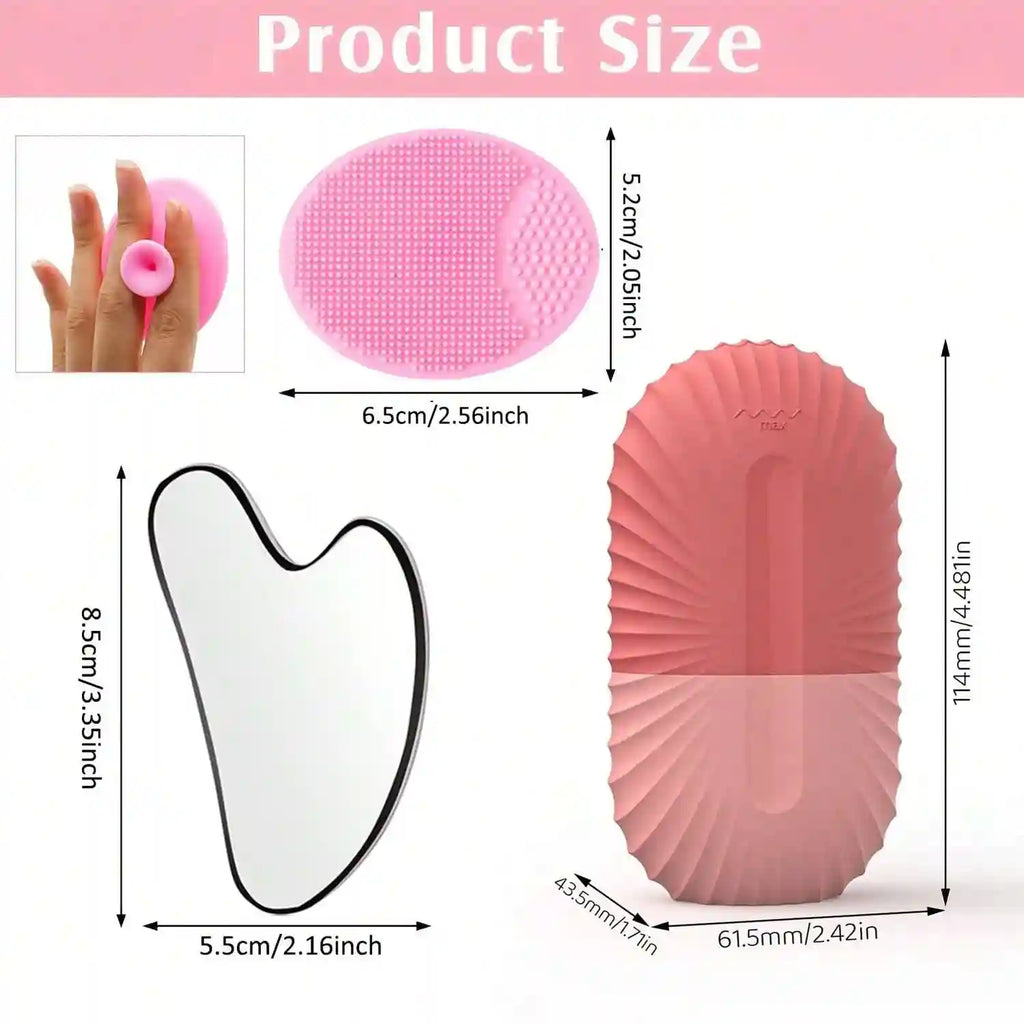 Facial Ice Roller for Depuffing | Silicone Skin Cooling Tool Eye Massage Instrument Tidesmit