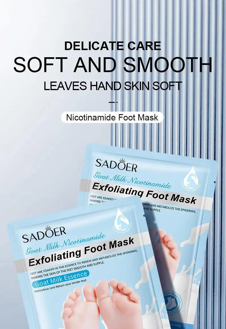 Lavender Foot Mask Moisturizing Exfoliating Treatment - 5 Pairs Set Scrubs Treatments Tidesmit