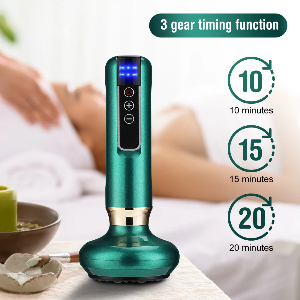 Electric Gua Sha Massager: Heated Deep Tissue Body Sculpting Tool Body Shaping Massage Equipment Tidesmit