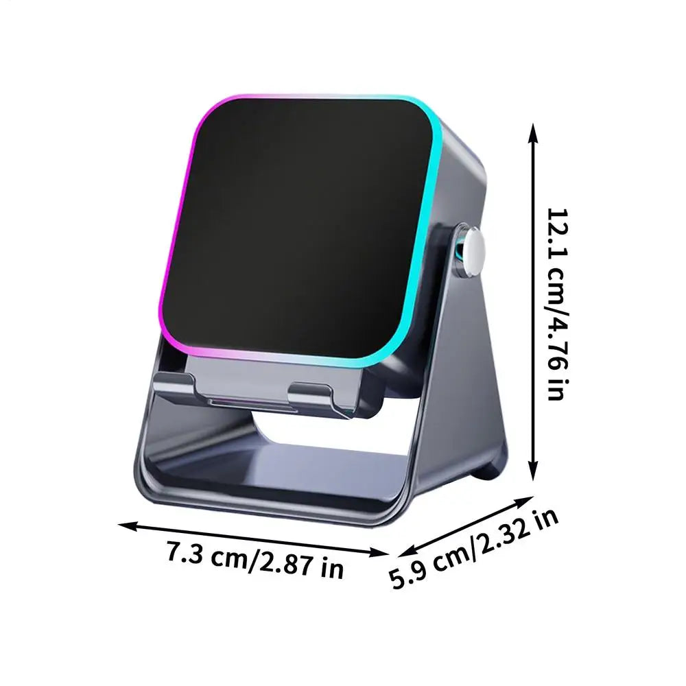 5 In 1 Auto Induction Bluetooth Speaker With 8 Modes RGB Light Portable Audio Device With Phone Holder Holiday Christmas Gift