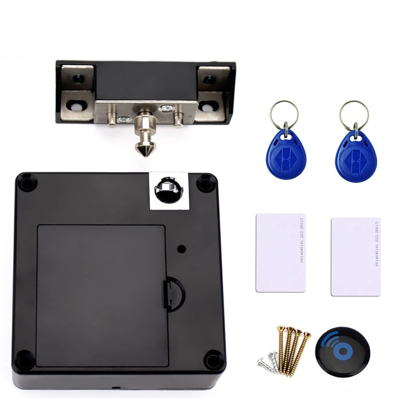 1/4 Pieces Smart Drawer Induction Cabinet Lock RFID Card Smart Electronic Lock Wardrobe Furniture Sauna Cabinet Locker Lock