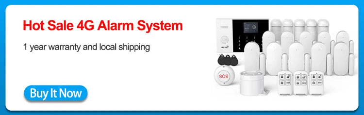 WiFi 4G Home Security Alarm System with Smart Tuya Motion Sensors Tidesmit