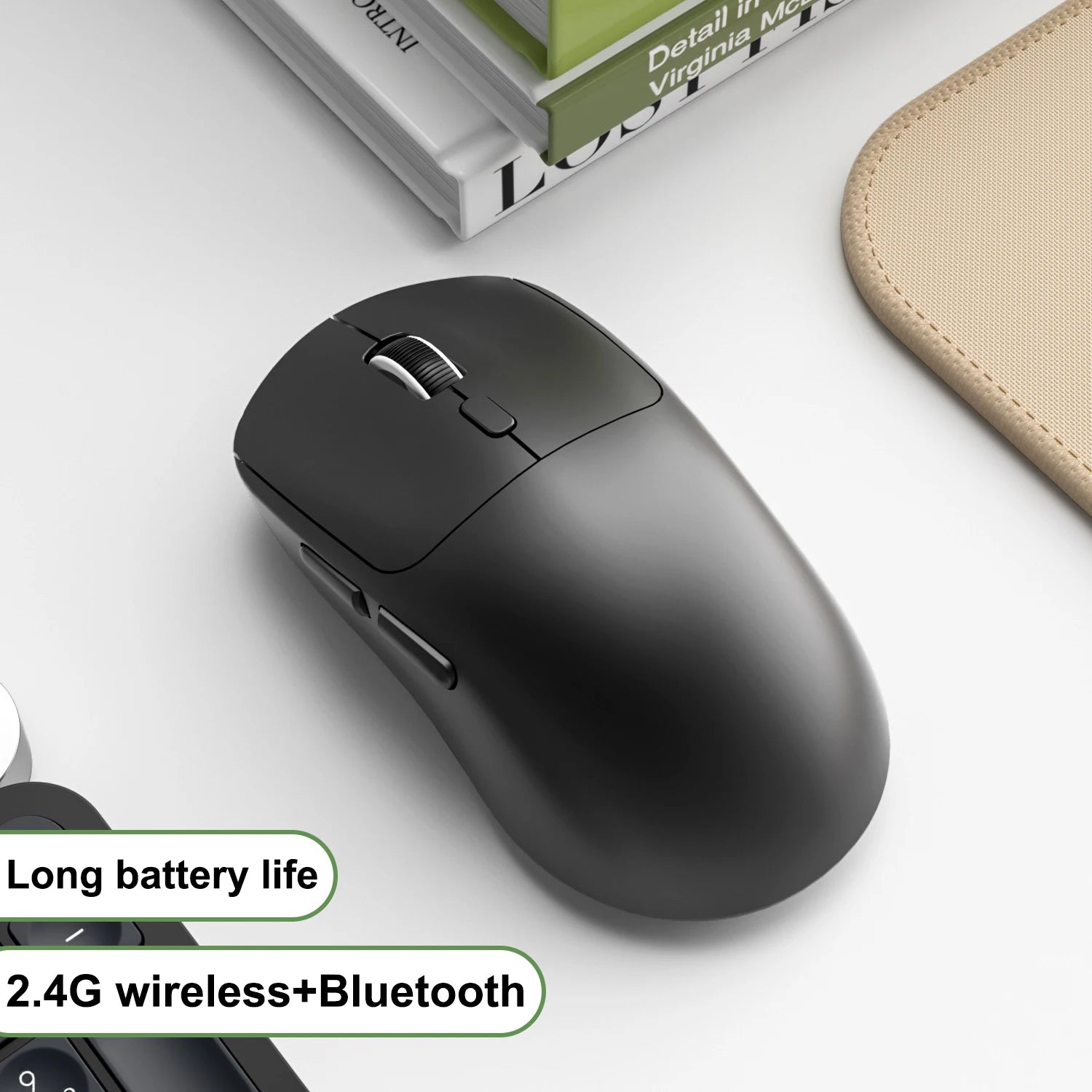 2026 M348 Superlight Mouse Bluetooth 2.4G Wireless Gaming Mouse Flagship Chip Gaming Sensor 6 Adjustable DPI for Office Game