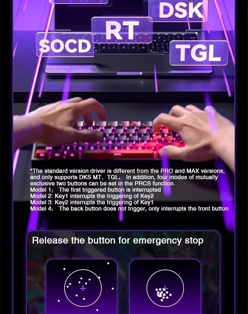 AULA WIN60 WIN68 HE Magnetic Keyboards Esports Rapid Trigger 8K Return RGB Hotswap Wired Gaming Mechanical Keyboard for Pc Gamer