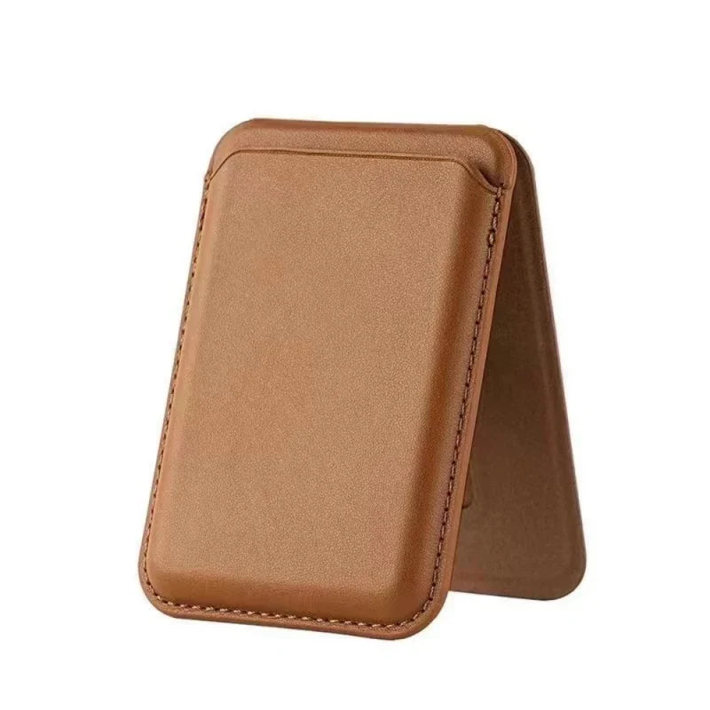 Magnetic Leather Wallet Case for iPhone 15 Pro Max with Kickstand 06 Tidesmit