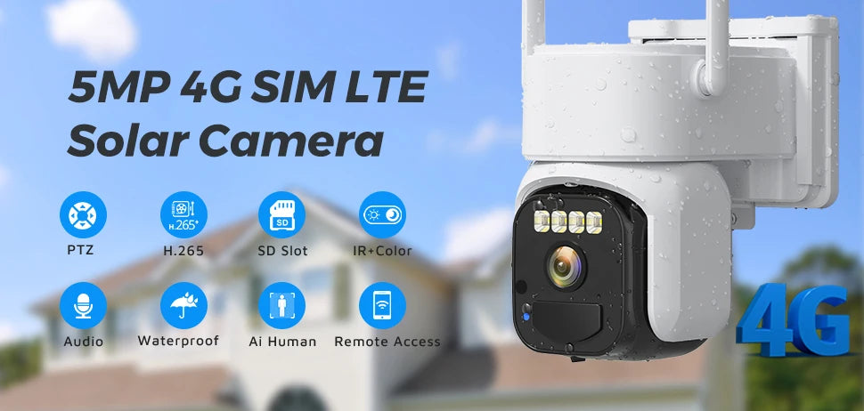 BESDER 4K 8MP Wifi Camera PTZ Outdoor Dual Screen Human Detection Dual Lenses 10MP Security Protection IP Camera Audio O-Kam Pro