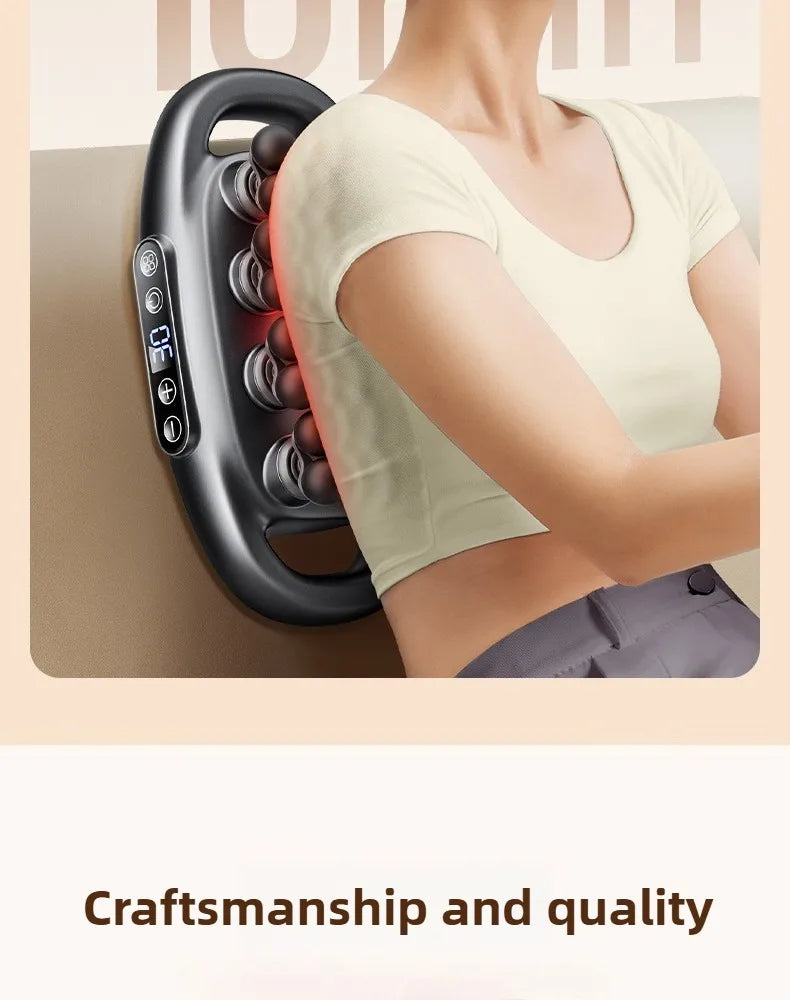 Massage Gun Deep Tissue Muscle Massager - 32 Intensity Levels (Grey) Relaxation Treatment Tidesmit