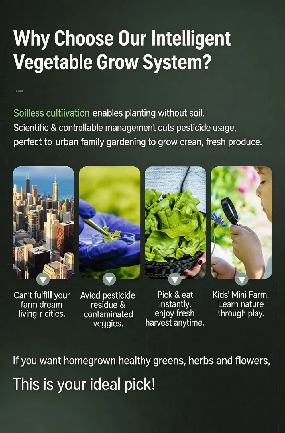 Hydroponic Growing System - Vertical Aeroponic Tower Garden for Indoor Plants, Automatic Watering, Space Saving, Ideal for Home