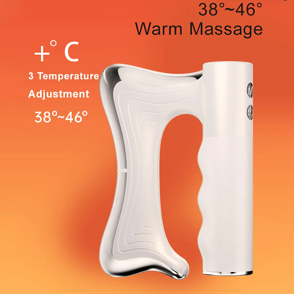 Electric Muscle Relief Massager - LCD Vibration Heat Therapy Tool Back Massage Instrument Tidesmit
