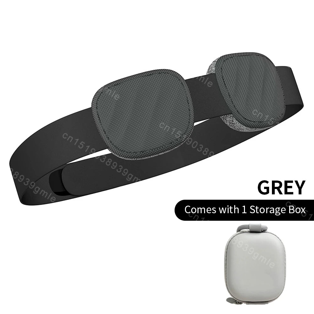 Adjustable 3D Sleeping Eye Mask - Ergonomic Light Blocking Aid Gray Tidesmit