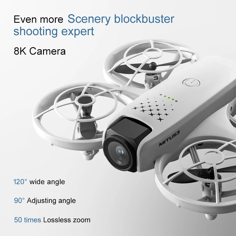 GPS Drone with 8K Camera - Foldable Aerial Quadcopter by Tidesmit Tidesmit