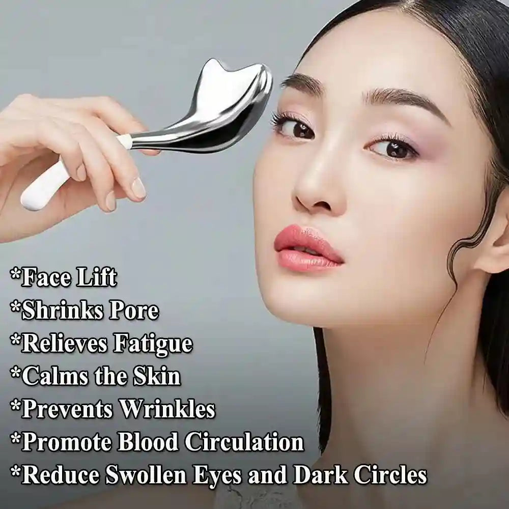 Tidesmit Stainless Steel Cooling Ice Globes for Facial Puffiness Relief Eye Massage Instrument Tidesmit