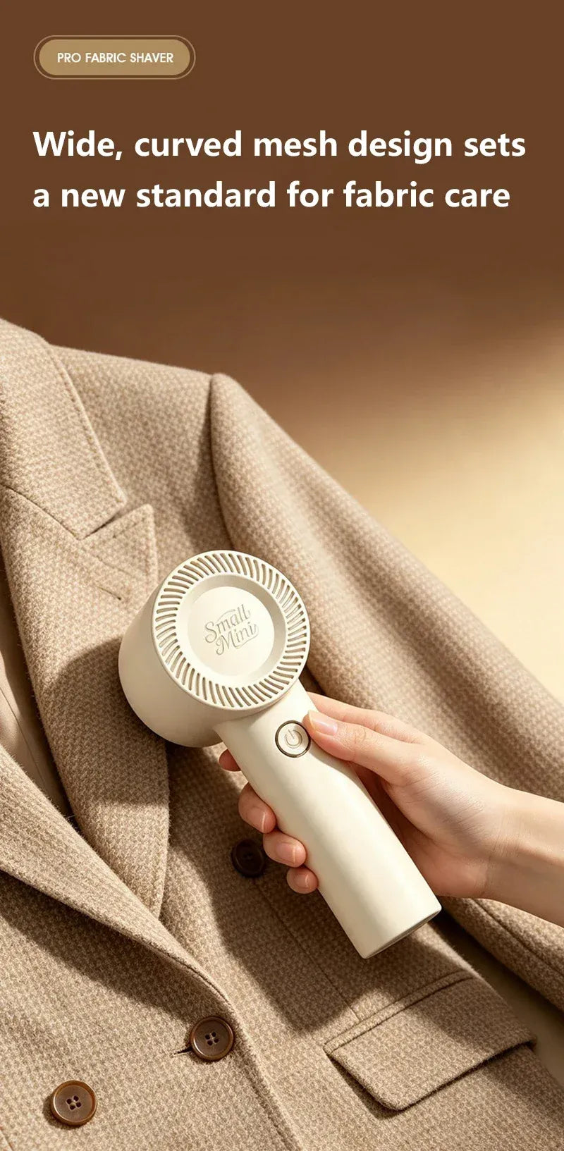 Tidesmit Electric Lint Remover USB Rechargeable Fabric Shaver