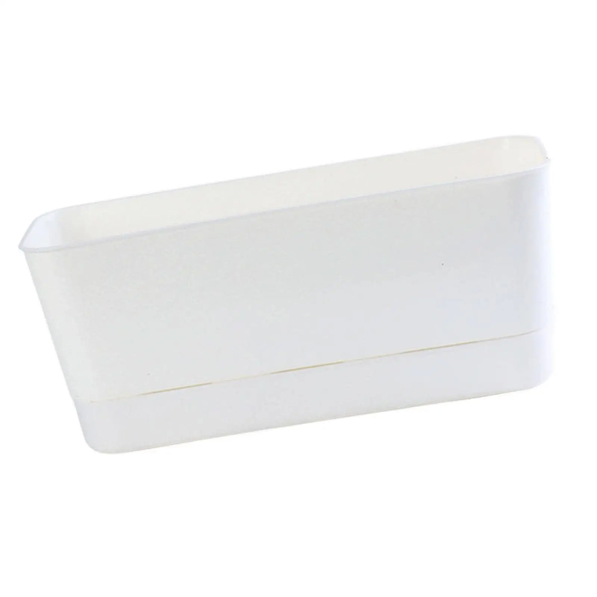 Rectangular window box planter in white