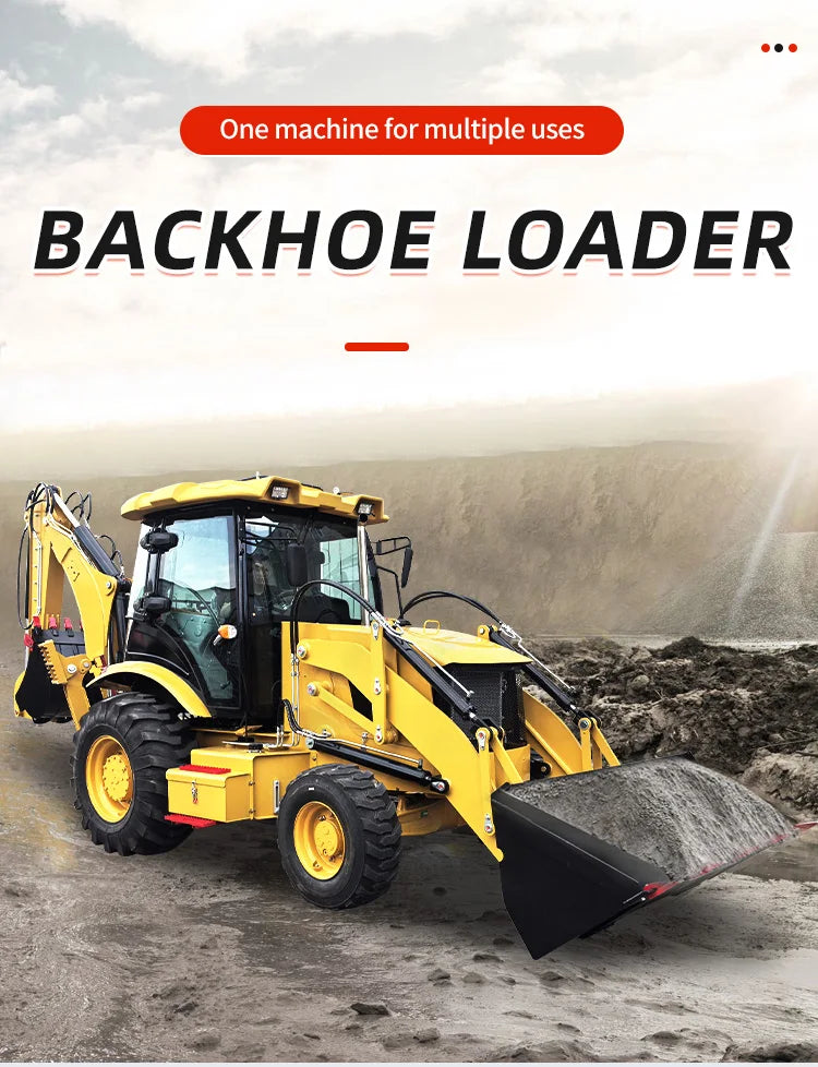 Customized Factory Direct Sales Backhoe Excavator Front End Loader 4x4 1.6 Ton 2.5 Ton Backhoe Loader