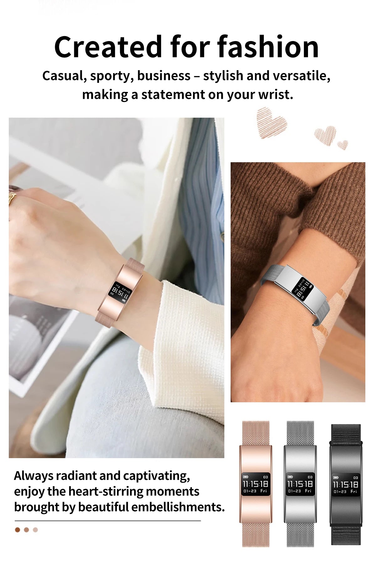 B9 3.5mm Ultra Thin Smart Bracelet Men Women IP68 Waterproof Call Reminder Fitness Sport Smart Band Lightweight Health Wristband