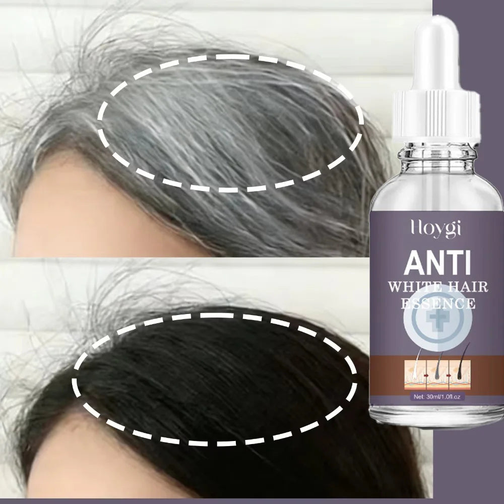 Natural Hair Care Essence Serum Anti Gray Nourish Repair For All Hair Types