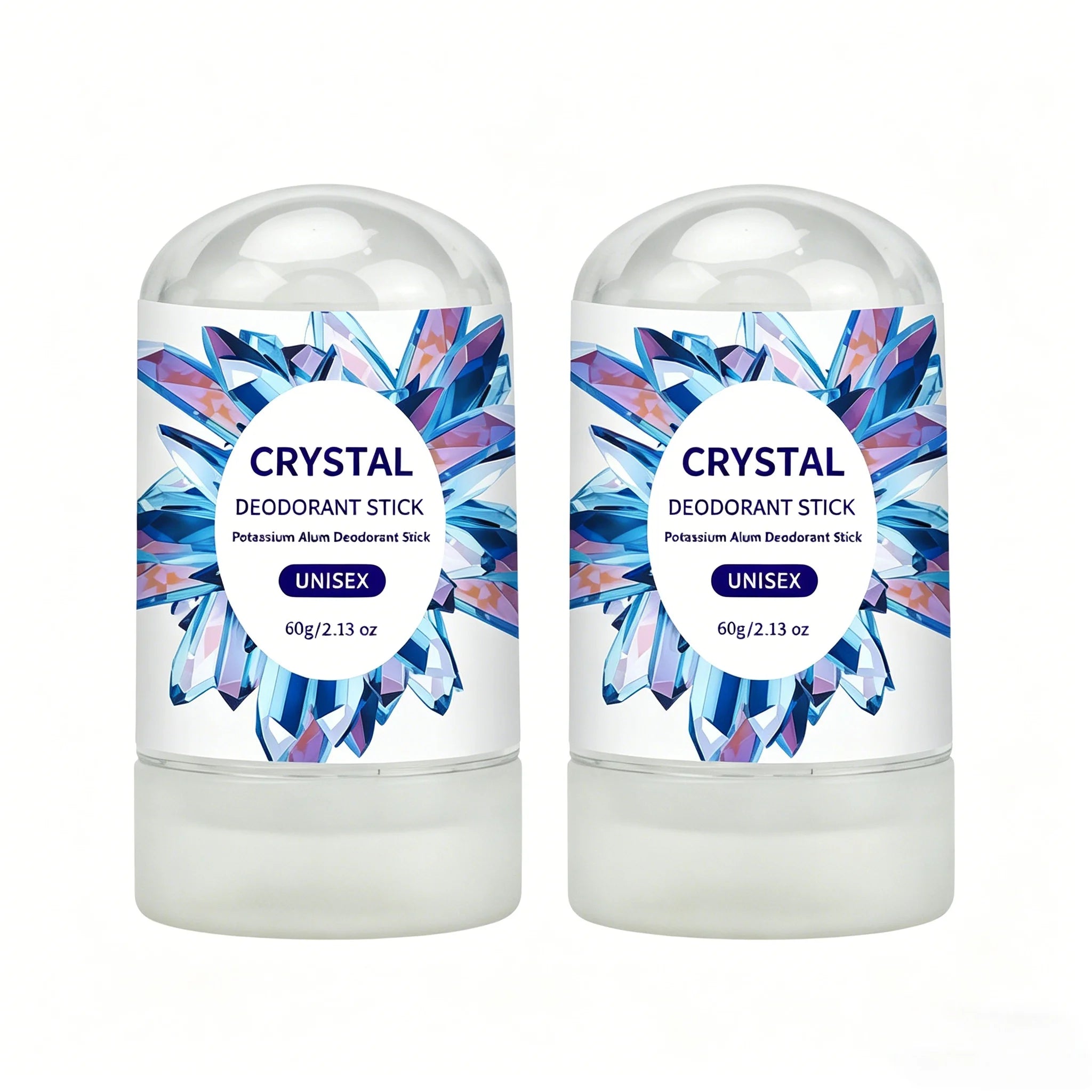 Tidesmit Crystal Alum Deodorant Stick 60g, unscented mineral salt deodorant for daily use by men and women.