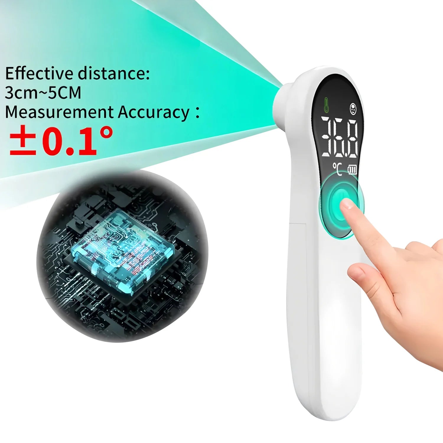 Medical Infrared Forehead Thermometer Backlit Digital Non-contact Laser Household LCD Baby Adult Fever Infant Body
