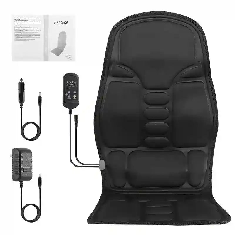 Massage Roller Seat Cushion with 8 Modes - Heat Therapy Back Support Massage Roller Tidesmit