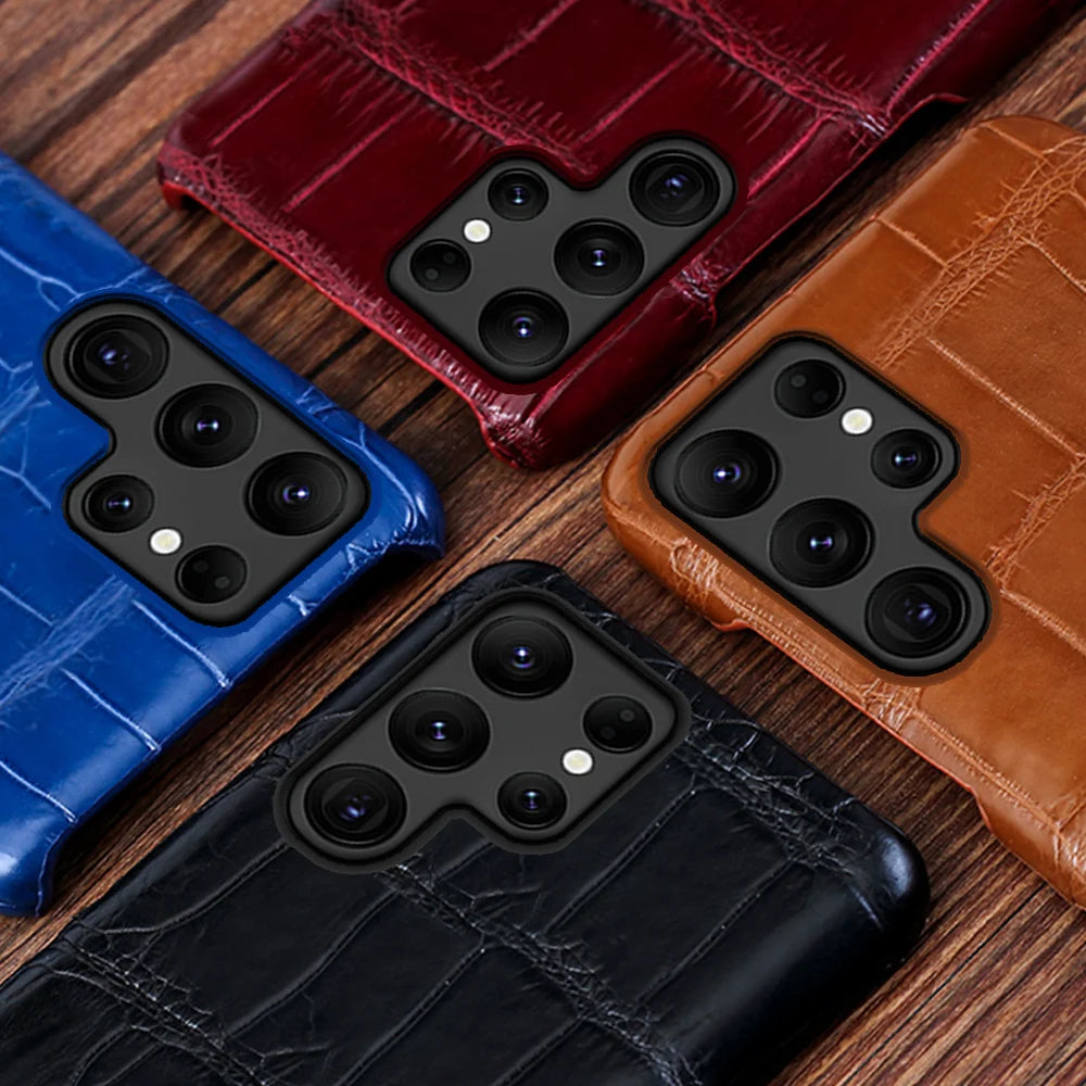 Samsung Galaxy S25 Ultra Leather Case - Slim Protective Cover Tidesmit