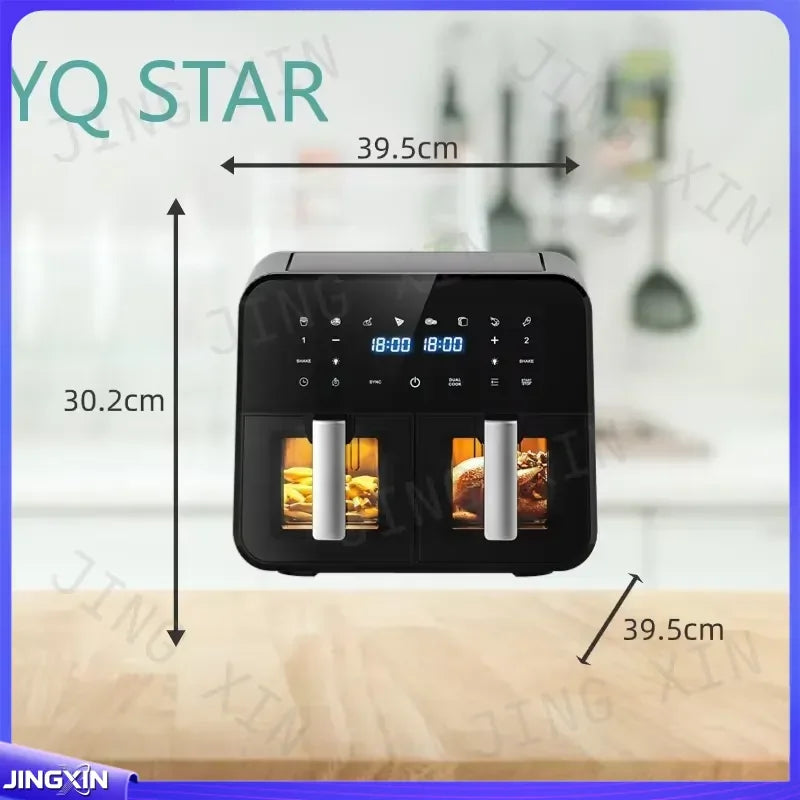 Custom for Philips HD9651 HD9641 Large Capacity Dual Basket Air Fryer Multifunctional Visible Window Electric Oven Kitchen