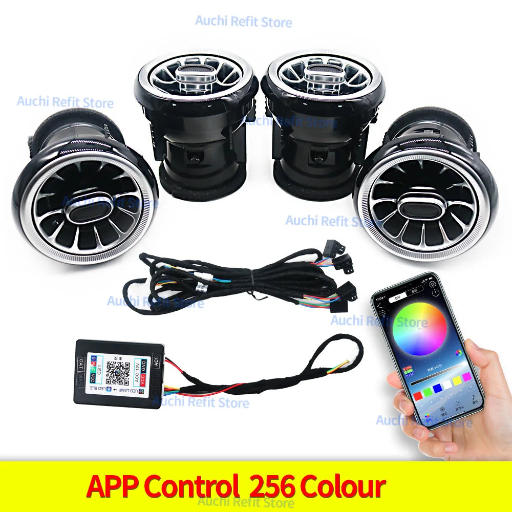 Ambient LED Interior Kit for Audi A3 S3 RS3 - 30-Color Custom Lighting APP 256 Color Vent Tidesmit