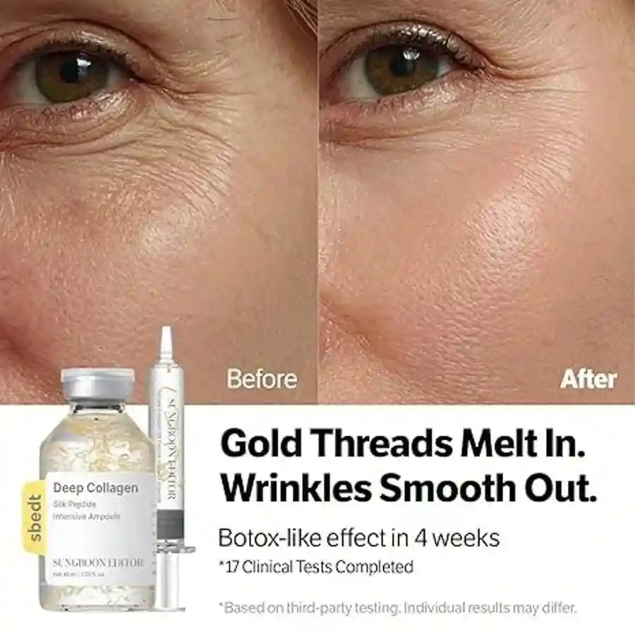 Tidesmit Silk Peptide Intensive Lifting Ampoule anti-aging serum with collagen and 30 peptide complex for firming