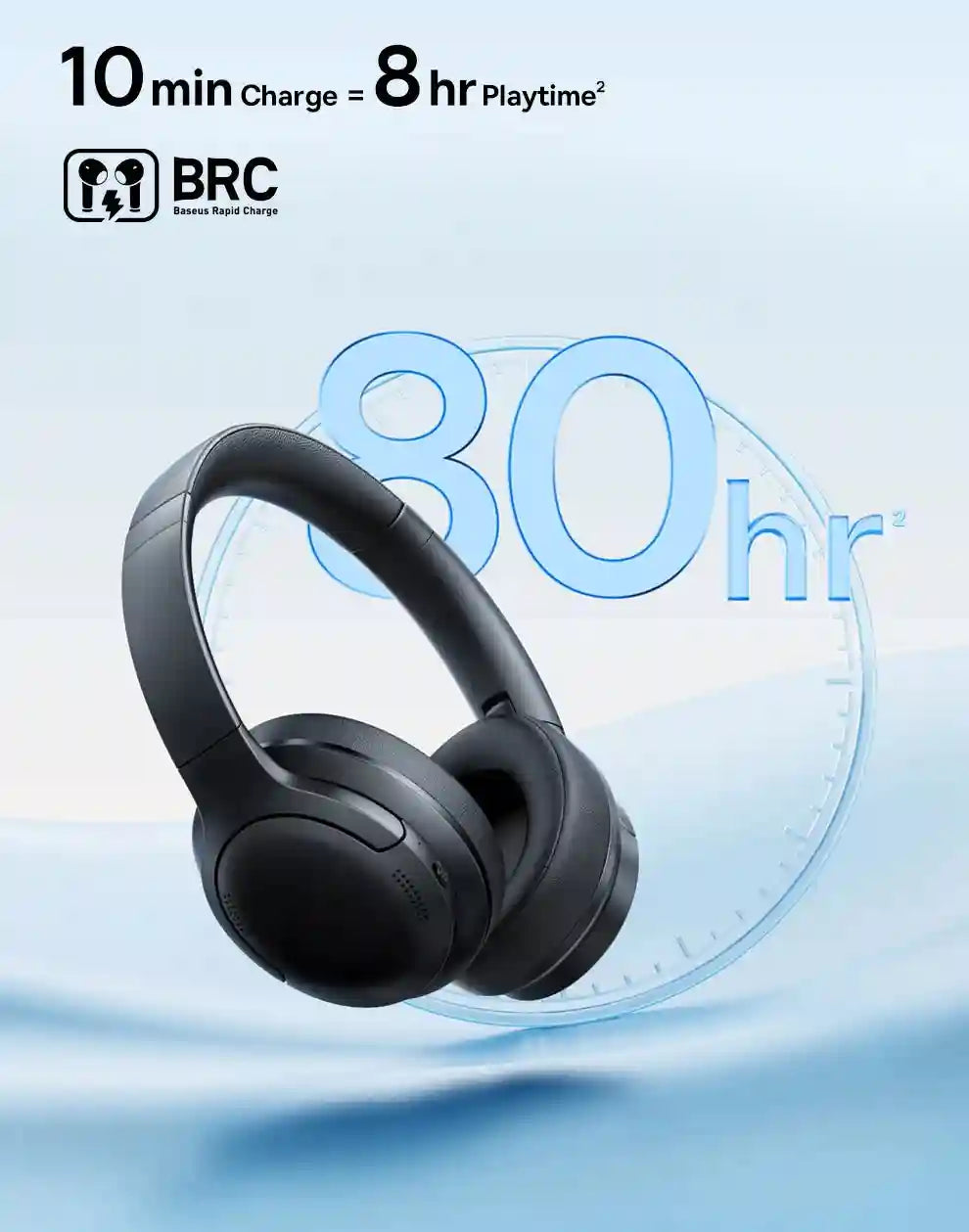 Wireless Headphones with 80H Playtime and Deep Bass - Tidesmit Tidesmit