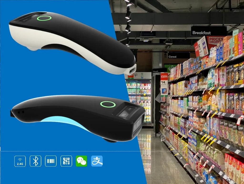 Mini Handheld Portable Barcode Scanner 2.4G Wireless/Bluetooth/USB 1D 2D QR Code Data Matrix PDF417 Reader With Storage Function