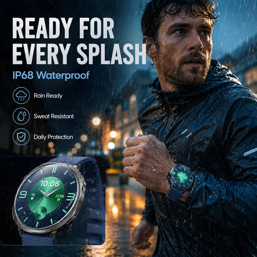 New M301 Smart Watch Round AMOLED Curved Screen Dial Call Alarm Clock Flashlight Health Tracking Fitness Smart Watch Women
